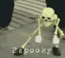 2spooky Skeleton GIF