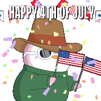 4th Of July Fourth Of July Sticker