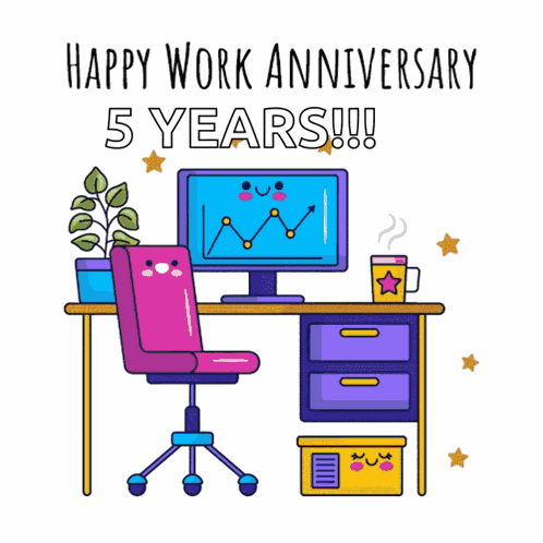 5th Year Work Anniversary GIF