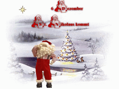 6. Dezember, St. Nikolaus Kommt GIF