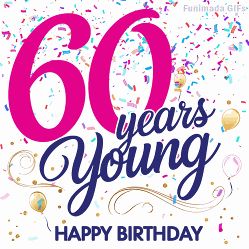 60 60 Birthday GIF