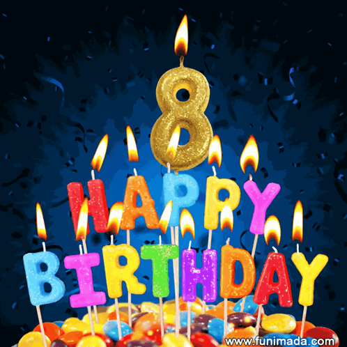 8th Birthday Eighth Birthday GIF