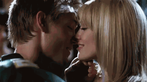 A Cinderella Story First Kiss GIF