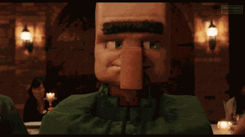 A Minecraft Movie Villager GIF