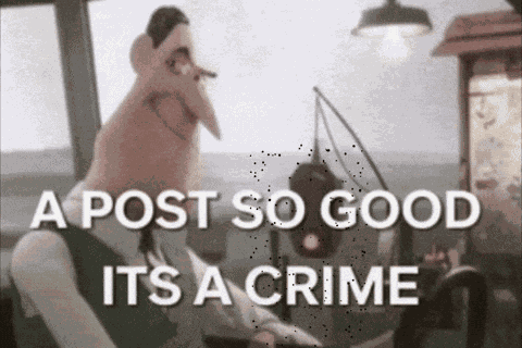 A Post So Good Its A Crime Keep Going GIF