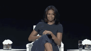 A Proud Mic Drop From The First Lady GIF