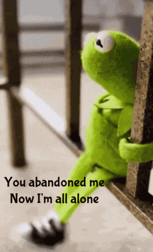 Abandoned Kermit GIF