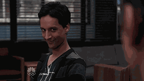 Abed Eyebrows GIF