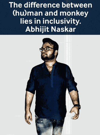 Abhijit Naskar Man And Monkey GIF