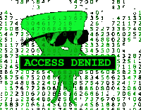 Access Denied Pizza Steve Sticker