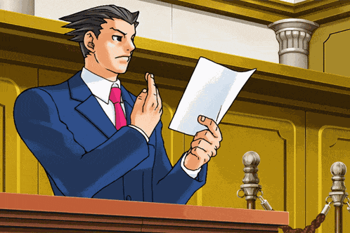 Ace Attorney Phoenix Wright GIF
