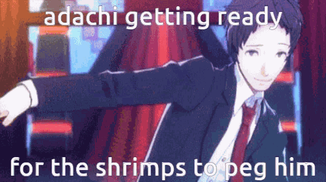 Adachi Tohru Shrimpcorrd GIF