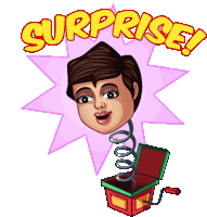 Adarsh Saying Surprise Sticker
