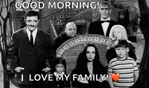 Addams Family Family Picture GIF