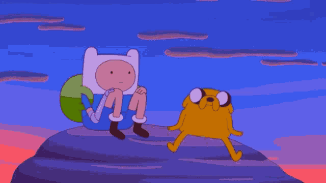 Adventure Time Sitting GIF
