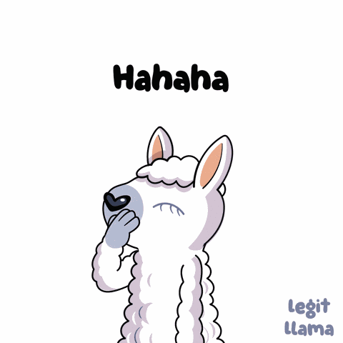 Ahaha Busting Up GIF