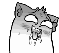 Ahegao Albert Kot Albert Sticker