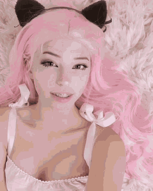 Ahegao Belle Delphine GIF
