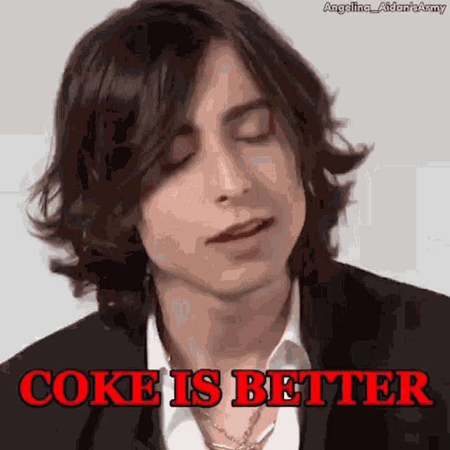 Aidan Gallagher Coke Is Better GIF