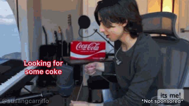 Aidan Gallagher Coke GIF