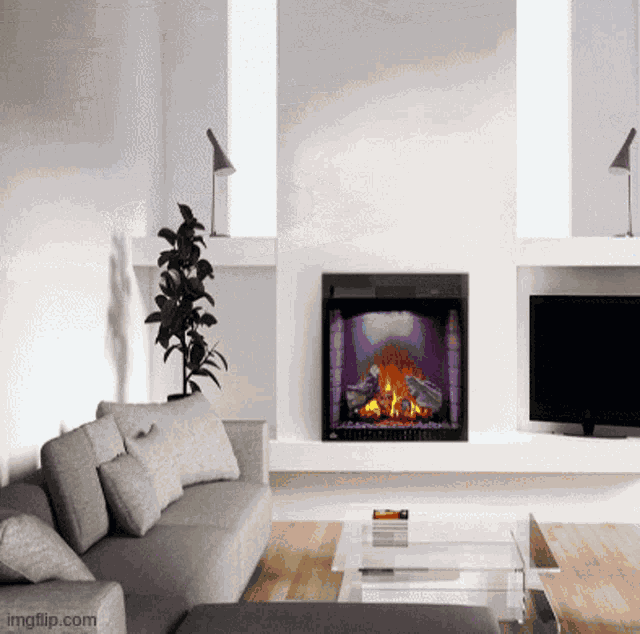 Air Conditioner Repair Fireplace In Guelph GIF