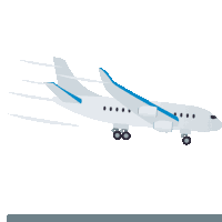 Airplane Arrival Travel Sticker