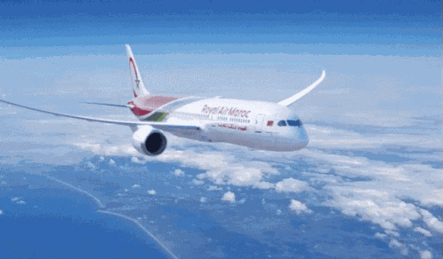 Airplane Clouds GIF