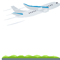 Airplane Departure Travel Sticker