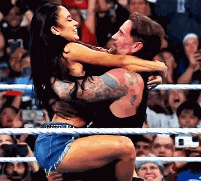 Aj Lee Cm Punk GIF