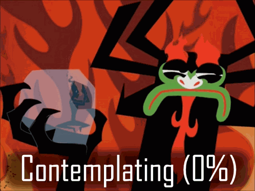 Aku Contemplating GIF