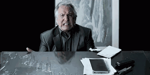 Alan Rickman Flip Table GIF