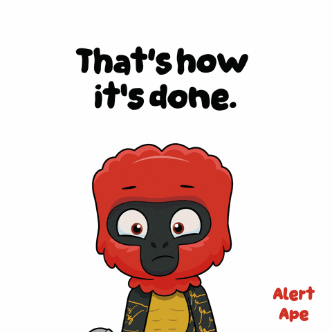 Alert Ape Always Awake GIF