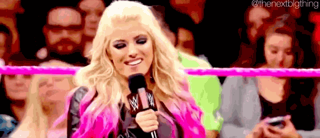 Alexa Bliss Mic GIF