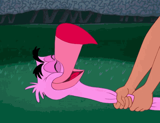 Alice In Wonderland Flamingo GIF