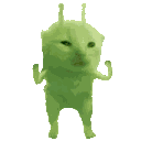Alien Cat Gleepy Sticker