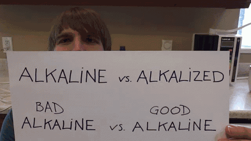 Alkaline Vs Alkalized Alkaline Water Vs Alkalized Water GIF
