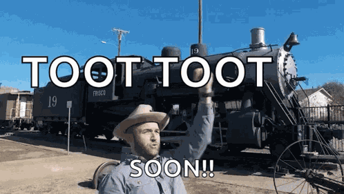 All Aboard Train GIF