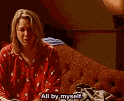 All By Myself Bridget Jones GIF