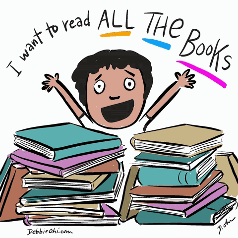 All The Books Bibliophile GIF