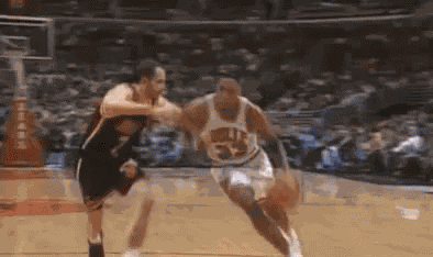 Alonzo Mourning Blocked Shot GIF