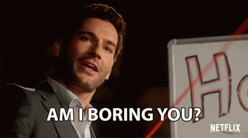 Am I Boring To You Tom Ellis GIF