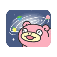 Amazed Slowpoke Sticker