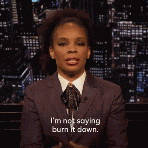 Amber Ruffin Burn It Down GIF