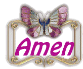 Amen Butterfly Sticker