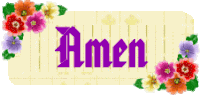 Amen Flower Sticker