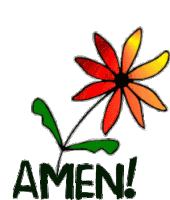 Amen Flower Sticker