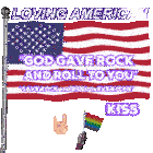 American American Flag Sticker