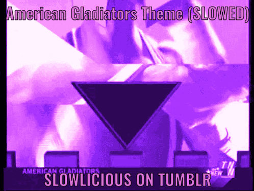 American Gladiators Logo Slowlicious Gif GIF