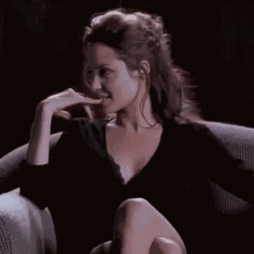 Angelina Jolie Bing Chilling Gif GIF