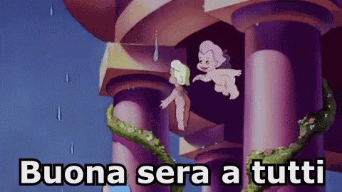 Angioletti Cherubini Amorini Buonasera Volare Sera Animazione GIF